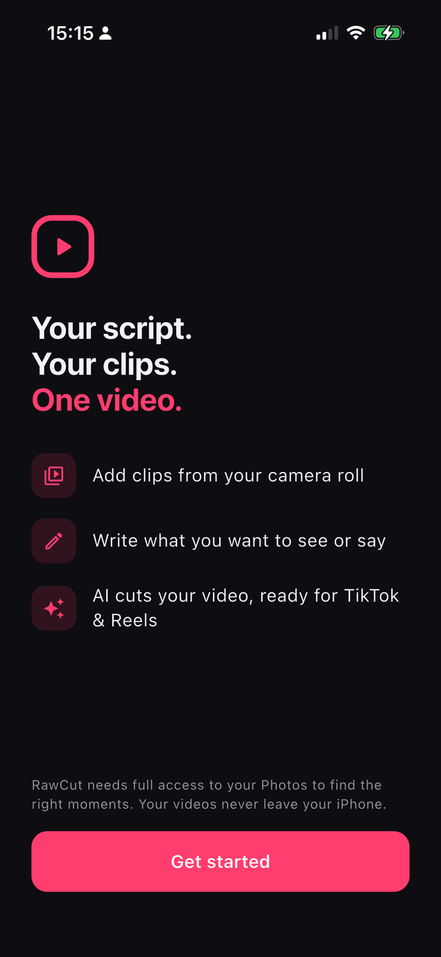 Writing a script in RawCut